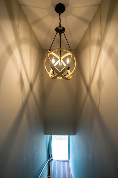 stairwell to second floor apartment - 610 Montrose Avenue Apt B