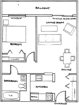 1BR/1BA - Ambleside Tower