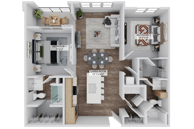 Floorplan - The Stadler Luxury Apartments