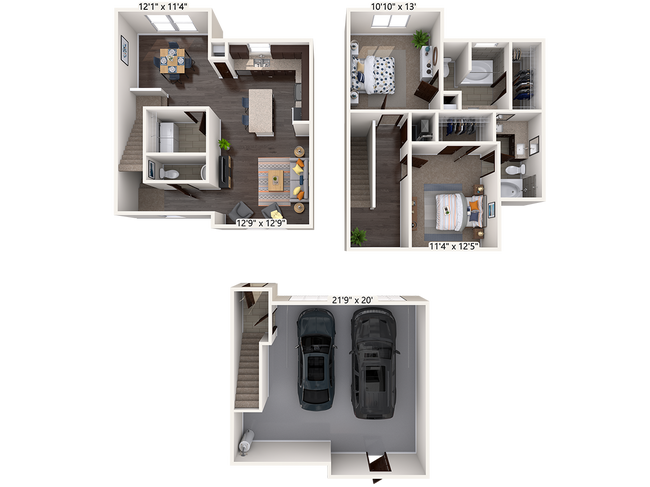 Floorplan - The Townhomes at Lake Park