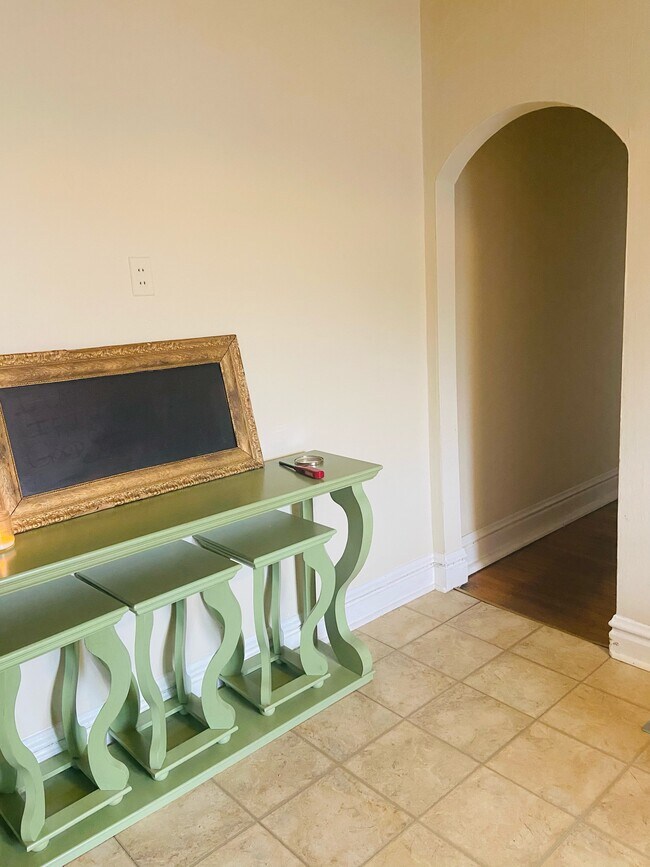 Kitchen looking into hallway to bedrooms and bath rooms - 444 S Hanley Rd