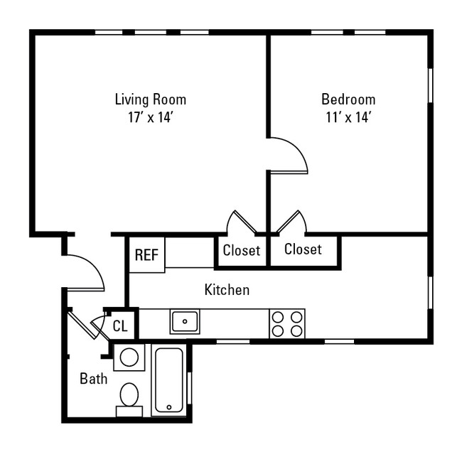 Floorplan - Park Avenue Apartments