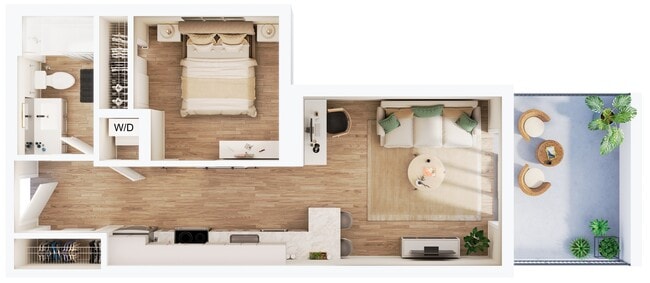 Roseau (Patio) - Juliette Apartments