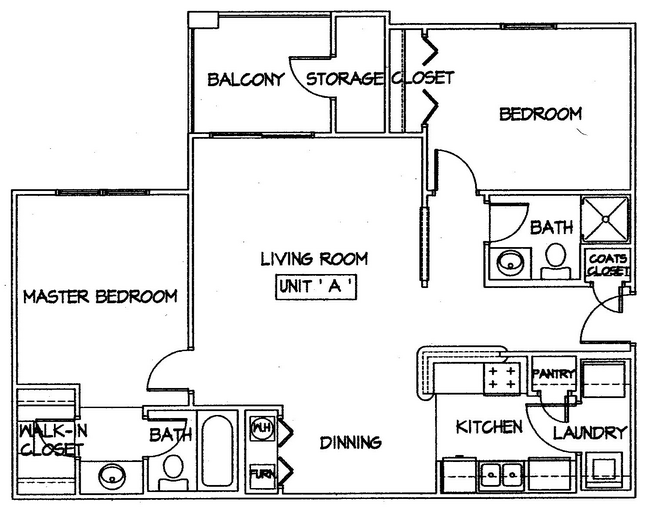 Village Crossing 2 Bedroom 944 sq. ft..jpeg - Village Crossing