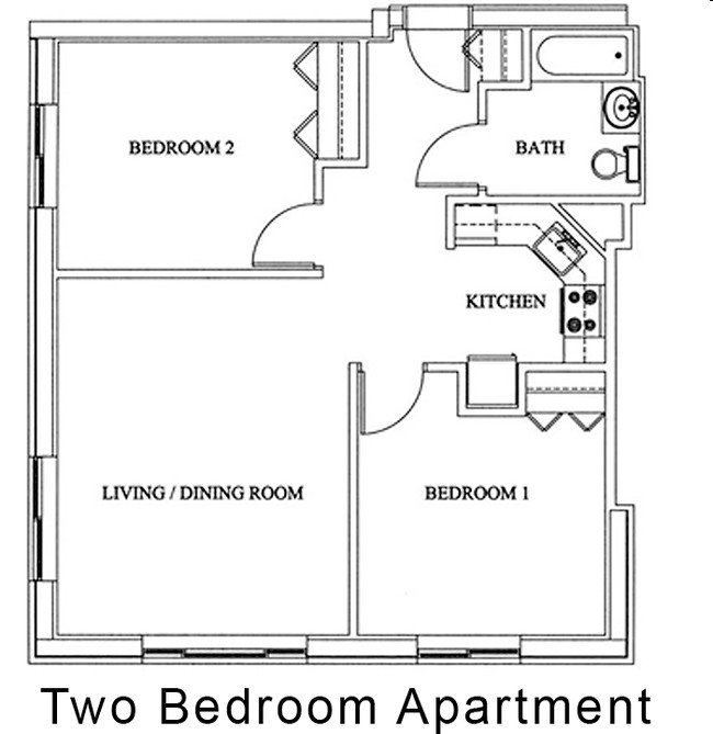 2BR/1BA - Montclare Senior Residences