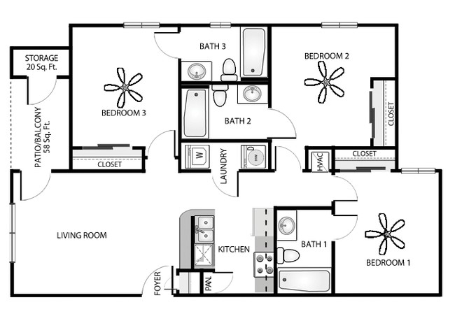 3BR/3BA - The Mirage