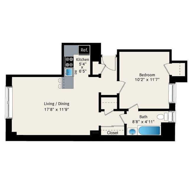 Floorplan - Reside at Belmont Harbor