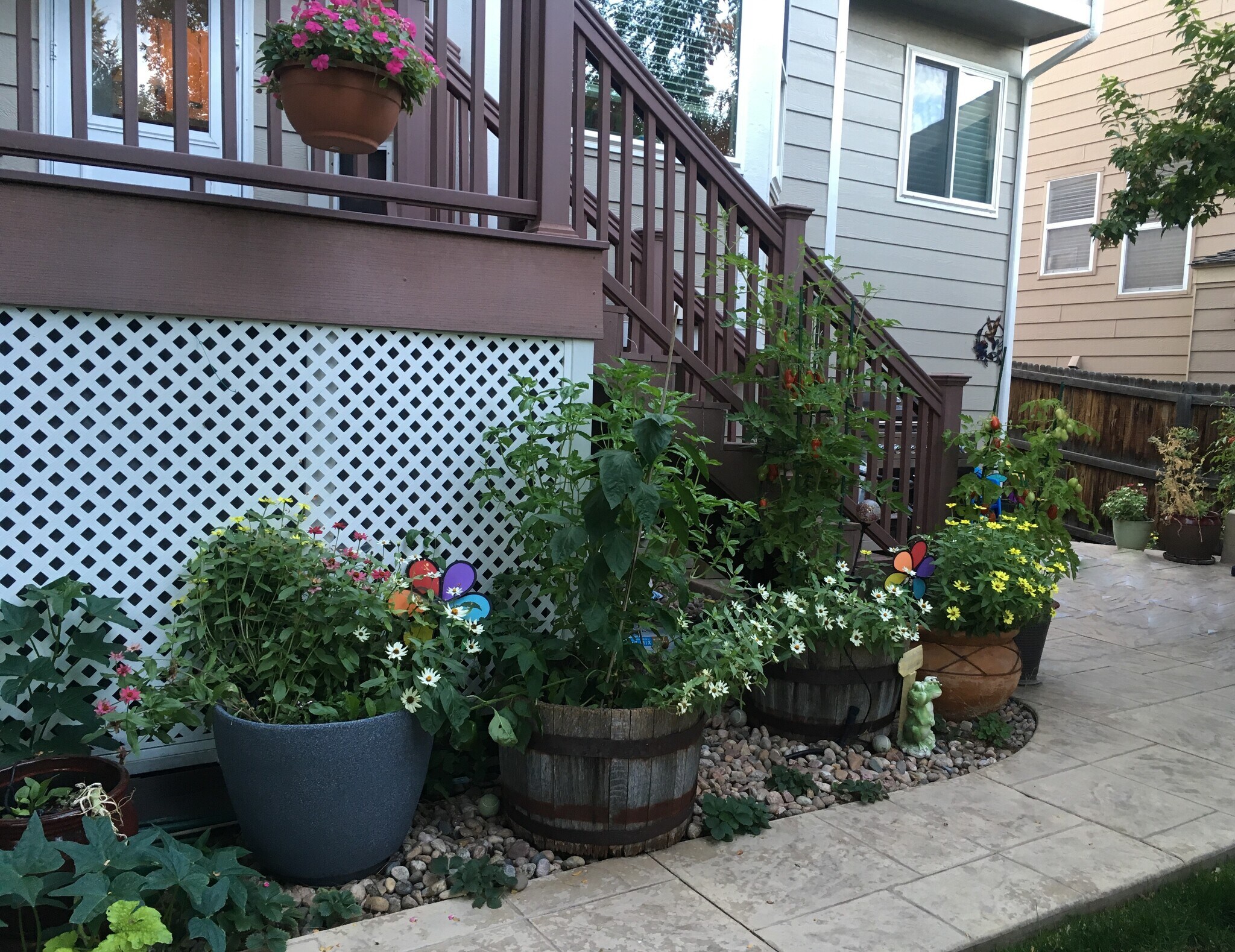 Backyard - Deck with Garden Space (8' x 10' Shedspace Underneath Deck) - 5736 S. Garland Way