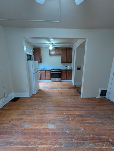 View of kitchen from bedroom/living room area - 1280 Race St