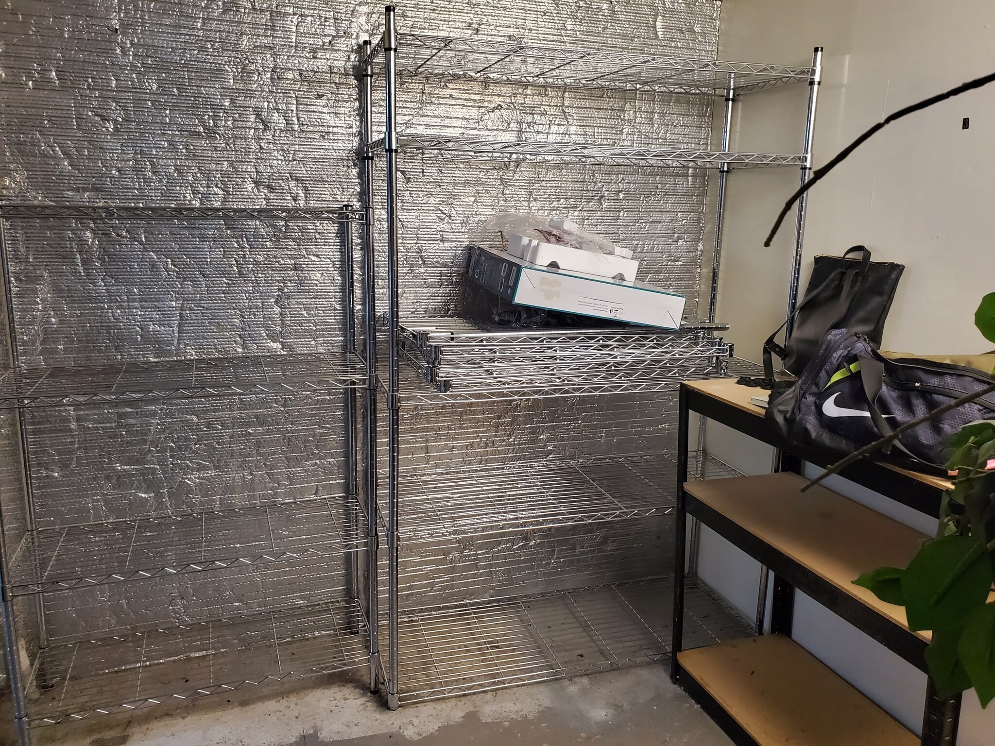 2 designated storage racks in storage room. - 1867 SW 14th Ave