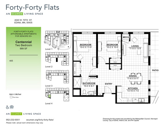 Floorplan - Forty Forty Flats