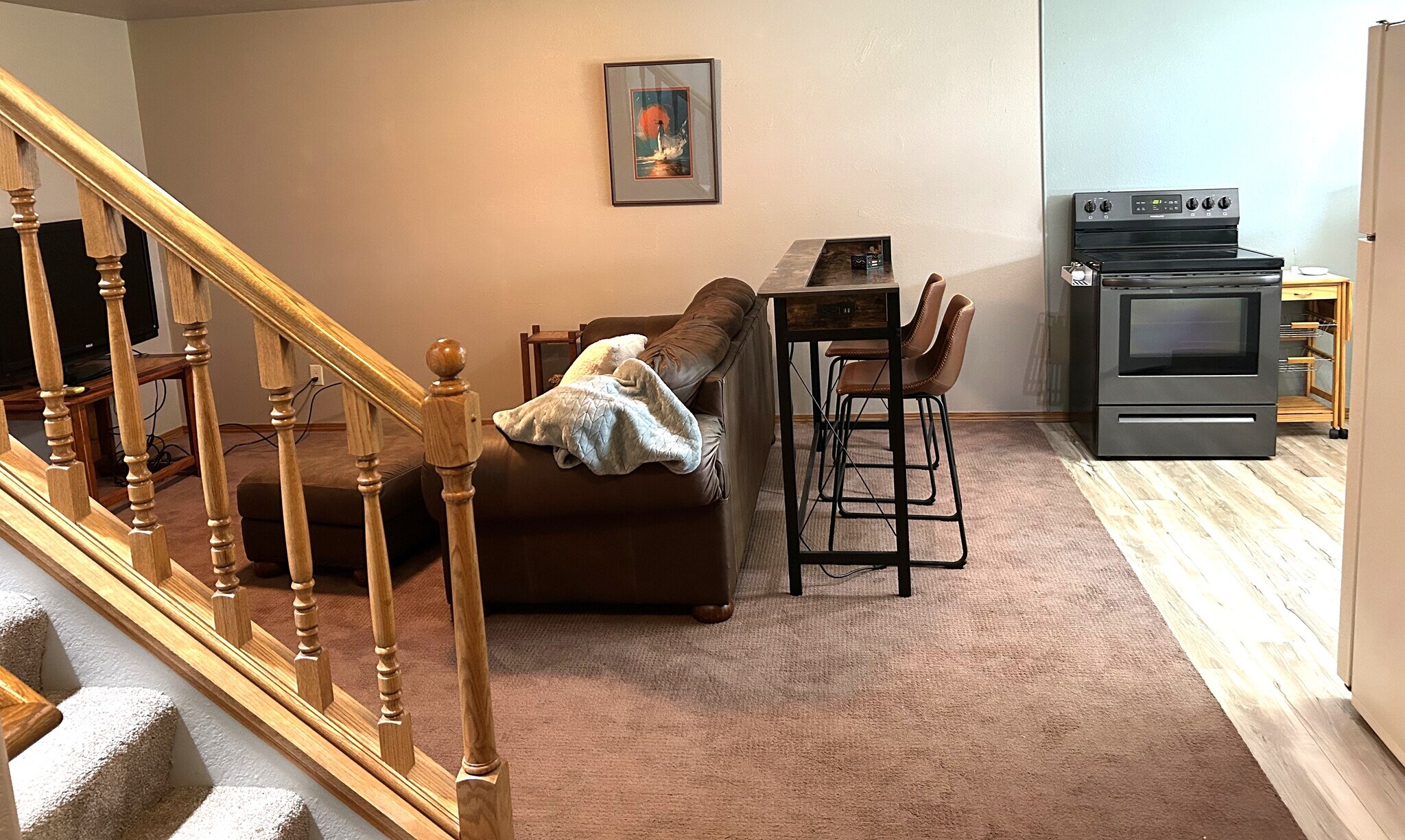 Stairs to basement area - 205 S West Ave