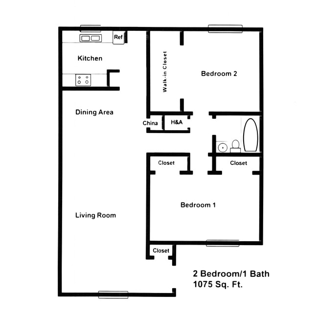 Sahara Suites - 2 Bedroom Floor Plan - Sahara Suites Apartments