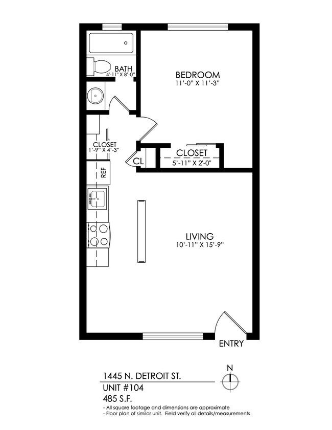 Floorplan - 1445 Detroit