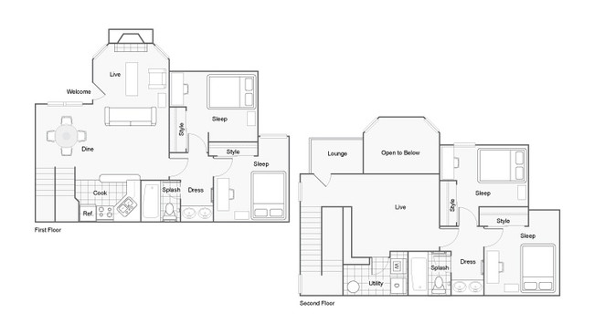 Floorplan - Harper Flatts