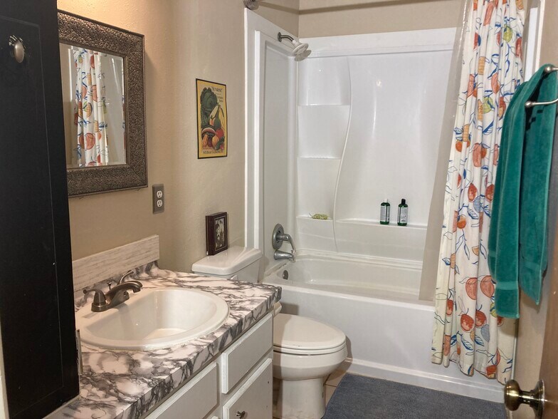 Full bathroom in hallway - 200 N Shirley Ln