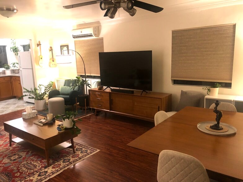 Living Room & Dining View from Front Door - 910 North Vendome Street