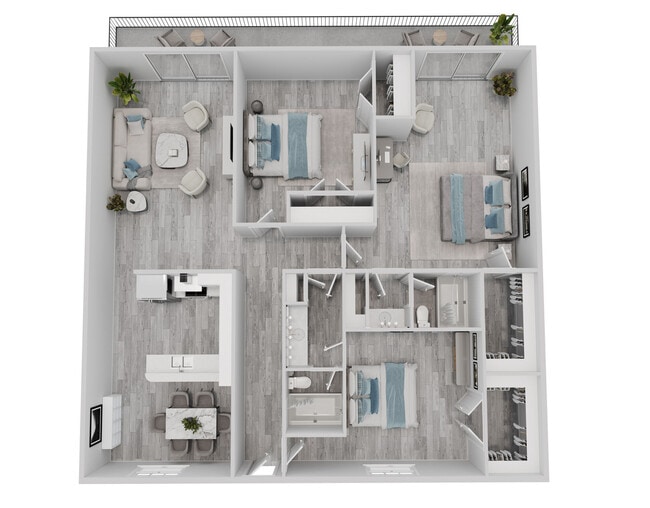 Floorplan - Azul Apartment Homes