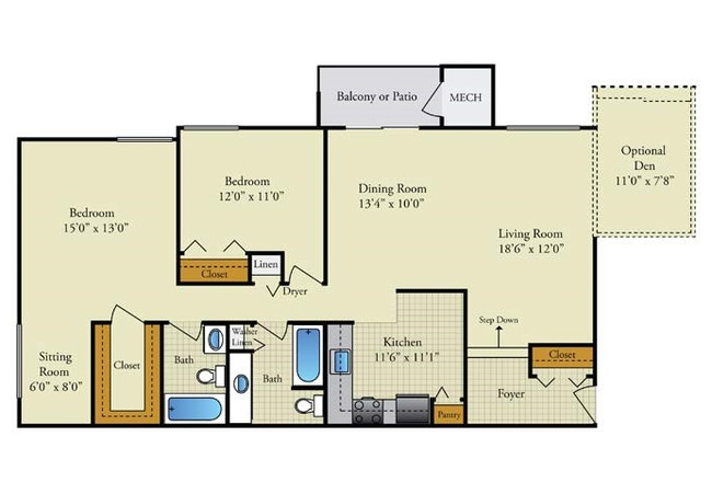 Floorplan - The Forest Apartments