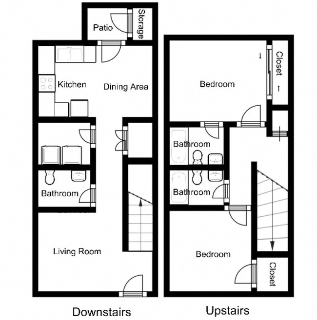 Floorplan - Whispering Sands Townhomes