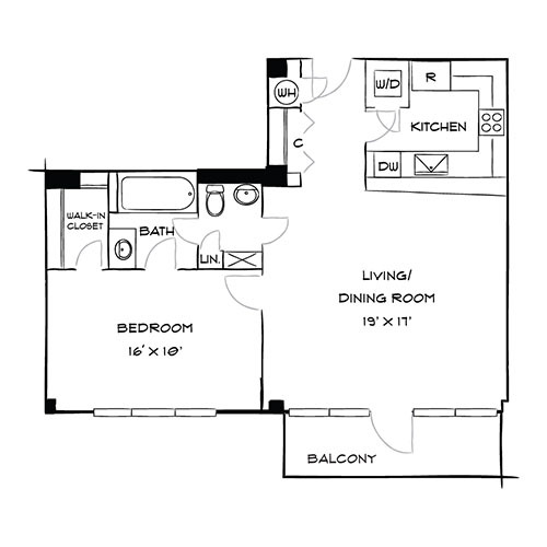 Floorplan - The Residences at Capital Crescent Trail