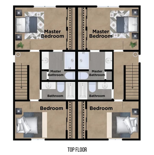 Upper Level.png - Buckeye Villas