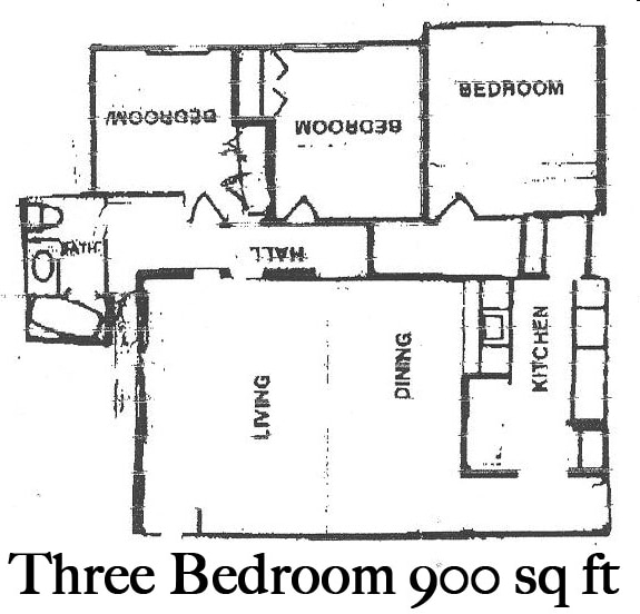 3BR/1BA - Camellia Apartments