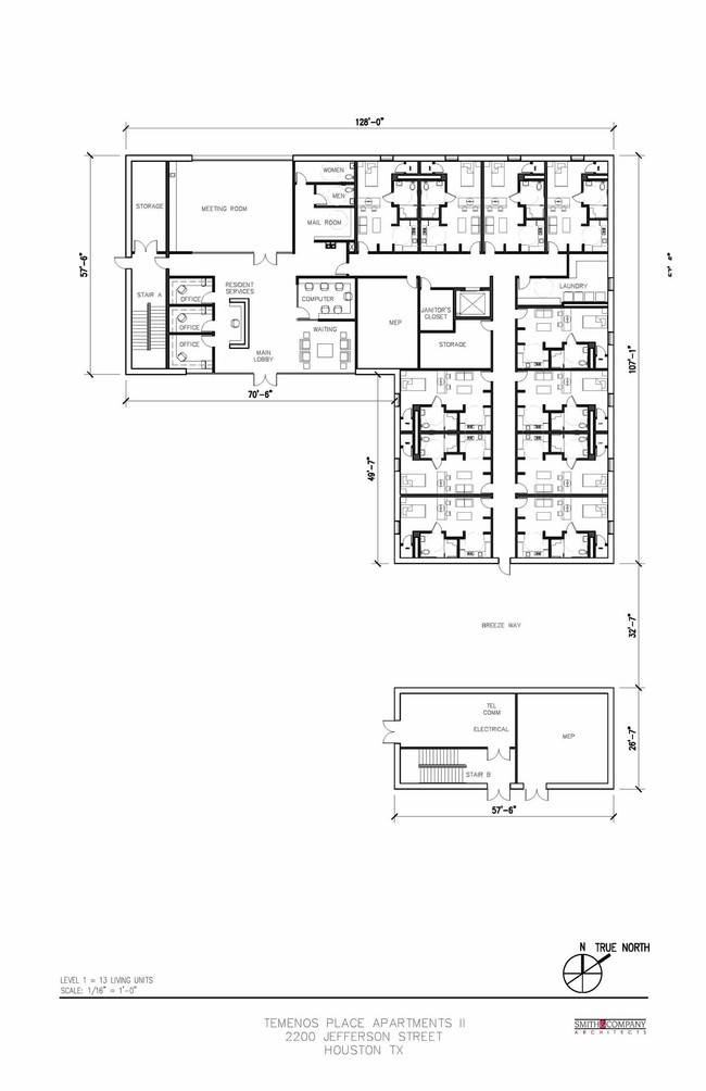 Floor Plan- 1st floor - Temenos Place Apartments II