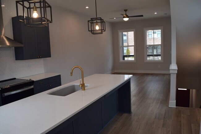 Kitchen and living - 1233 Cushenberry Ln