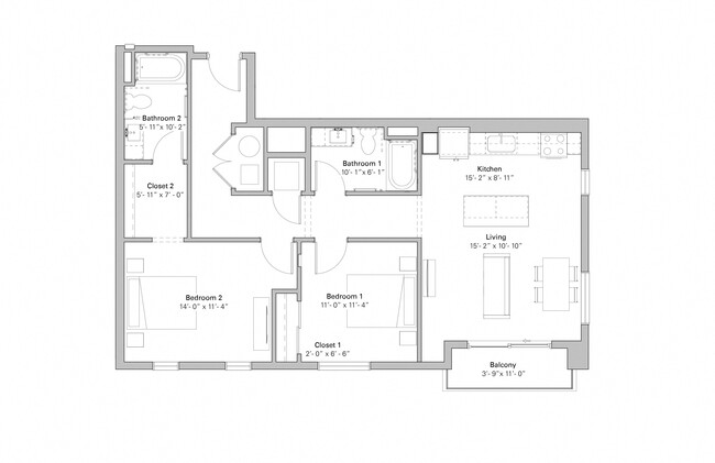 Floorplan - Melody on Main