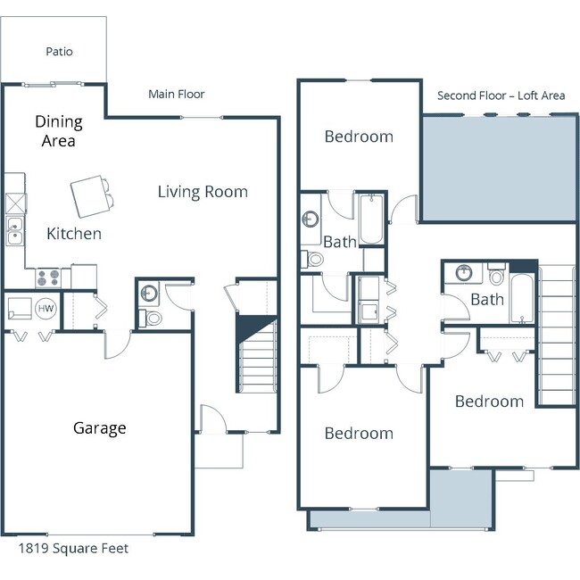 Floorplan - Stonefield Townhomes