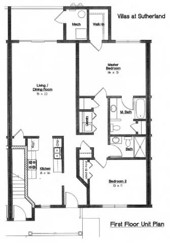 2BR/2BA - The Villas at Sutherland
