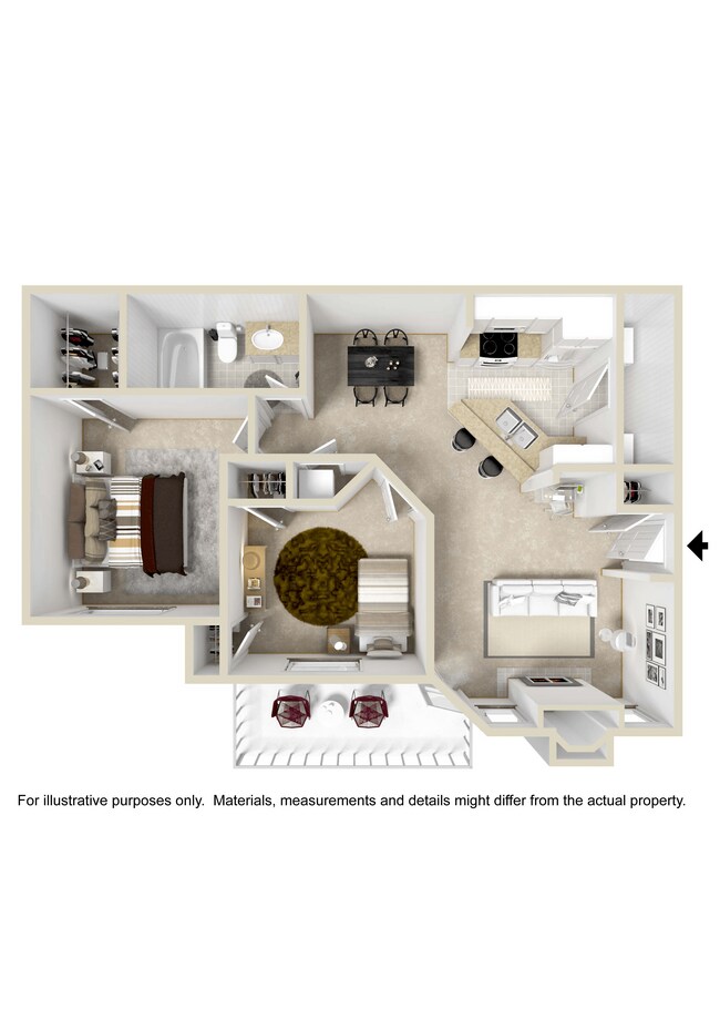 Floorplan - Highlands Apartment Homes