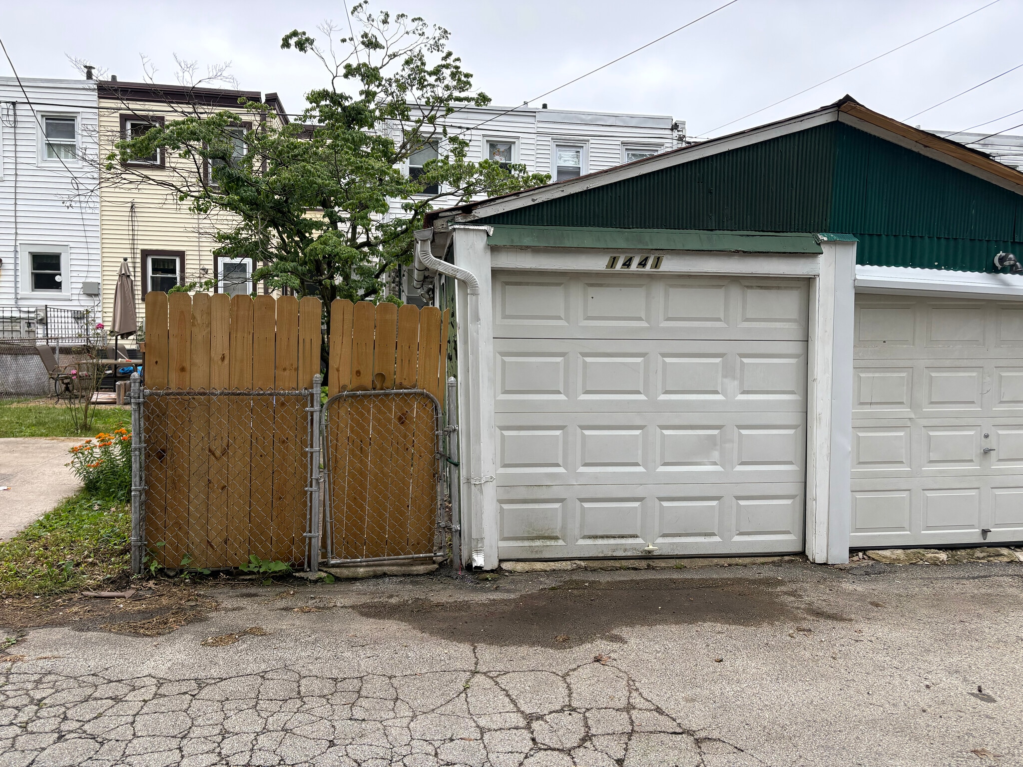 Rear view with garage - 1441 Lawrence Rd
