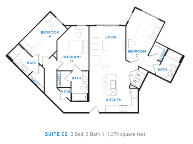 C2 1370sq - Berkeley House | Student Housing