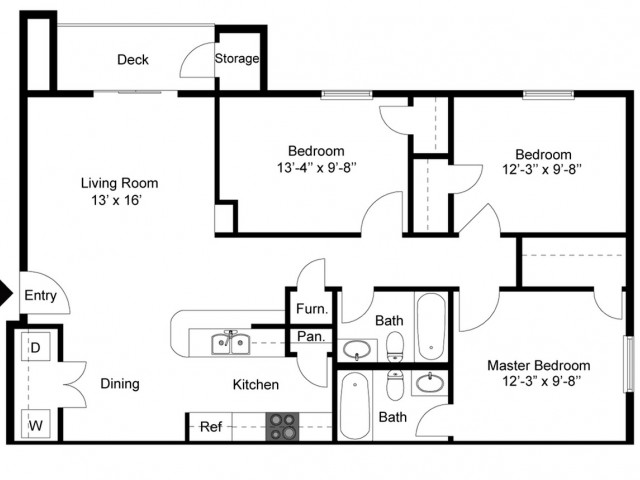 Floorplan - Tall Grass Apartments