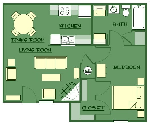 1BR/1BA - 12th and Renaissance