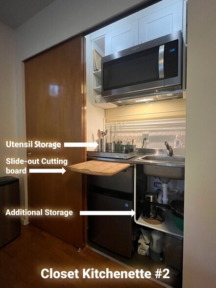 Concealed Micro Kitchen - 19202 20th Ave NW