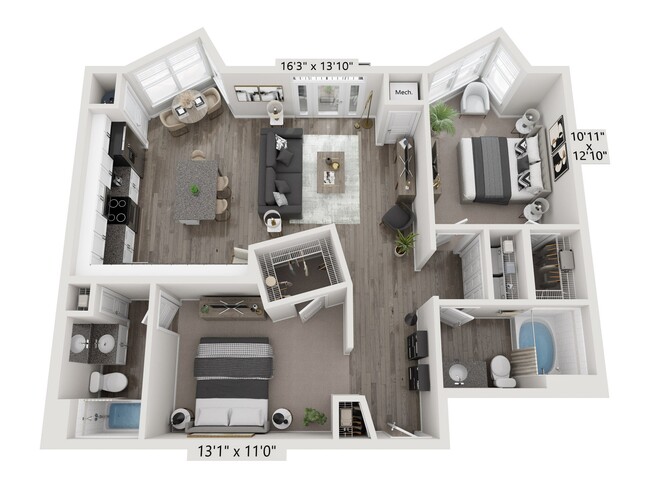 Floorplan - City Gate Apartment Homes