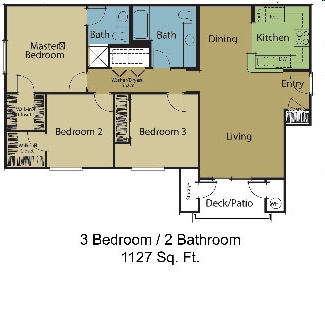 3BR/2BA - Village Crossing Apartments