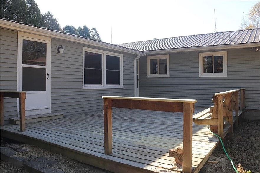 Deck in back of house - 281 Lake Rd