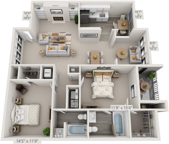 Floorplan - Atria at Crabtree Valley