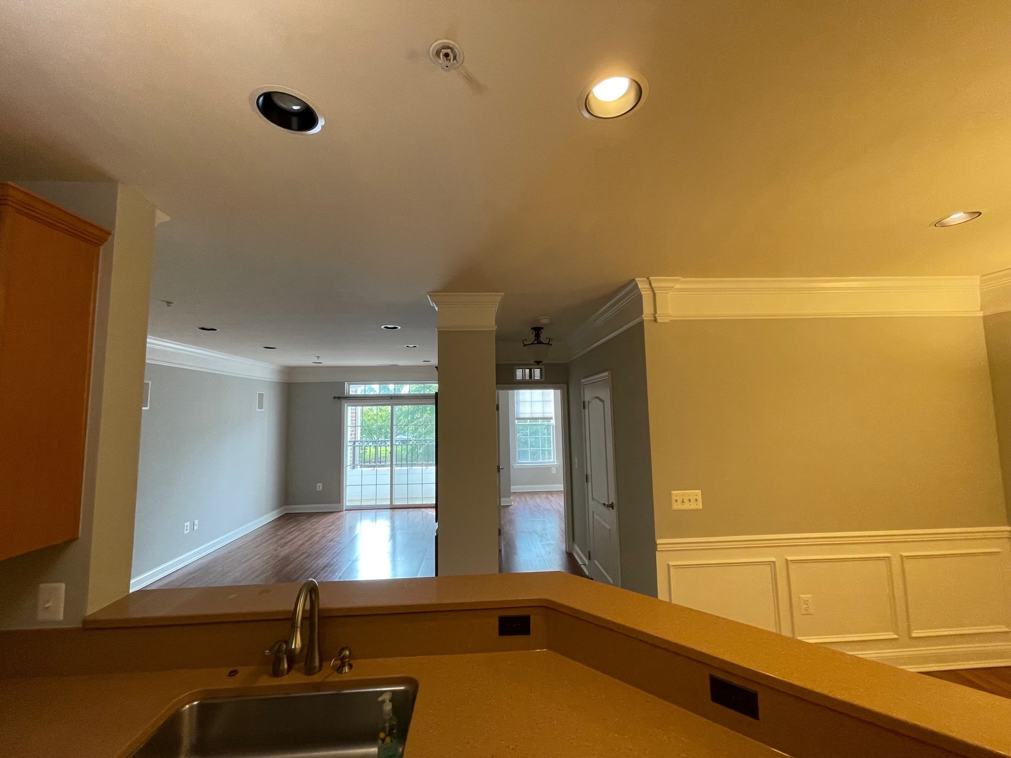 family room view from dining room - 5801 Clipper Ln