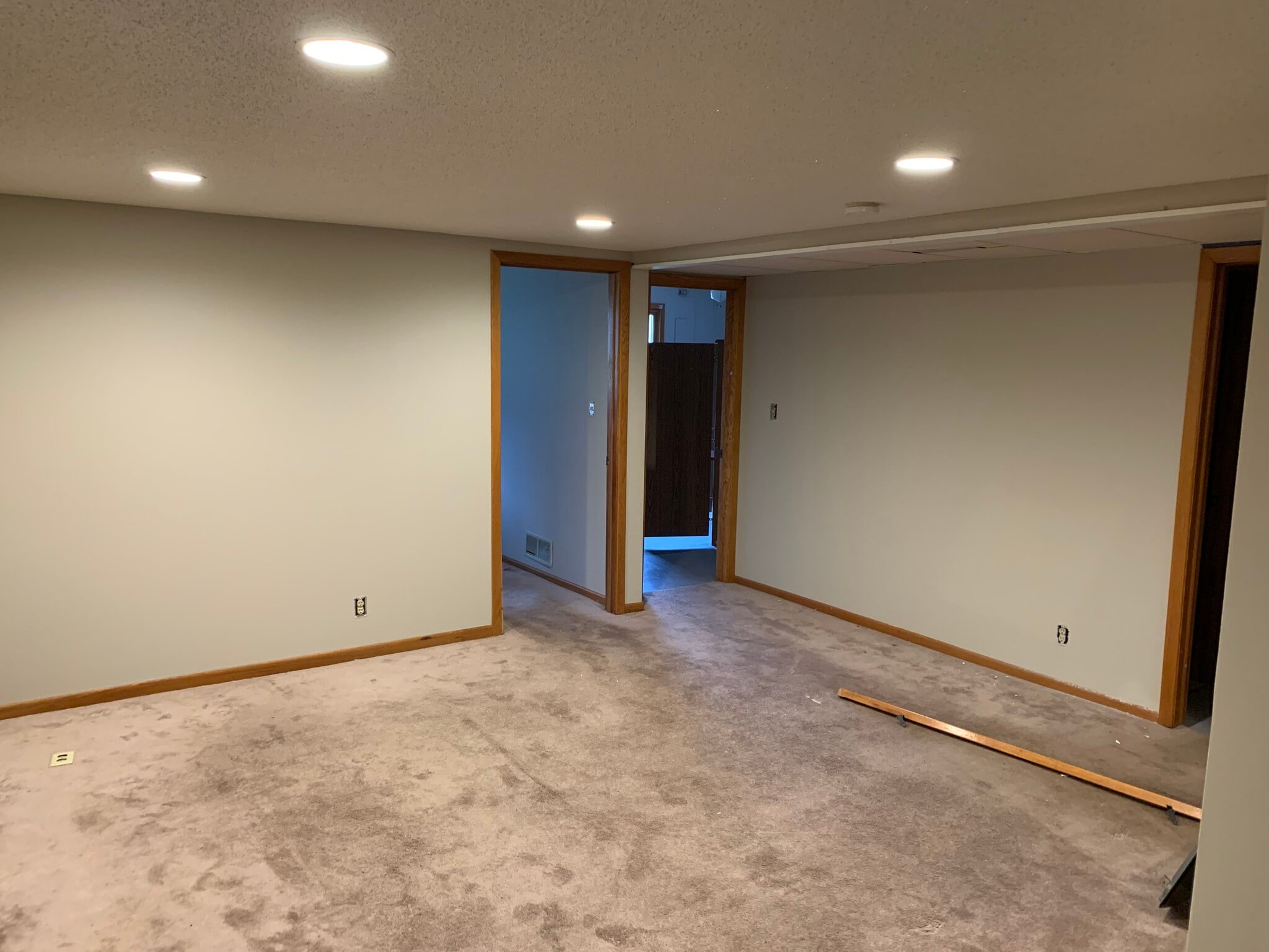 Basement - new carpet coming. - 2044 Bradley St