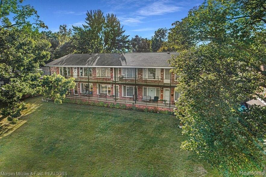 Aerial View of Building from Shared Yard - 5375 Cooley Lake Rd