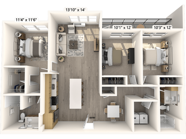 Floorplan - Avalon Redmond Campus