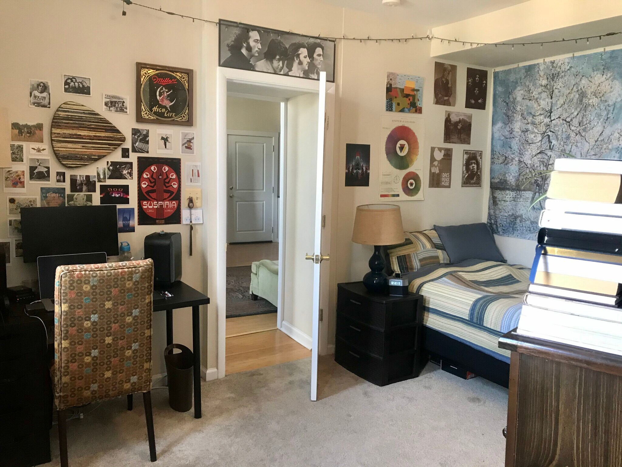 Bedroom 1 and living room - 526 St Paul St