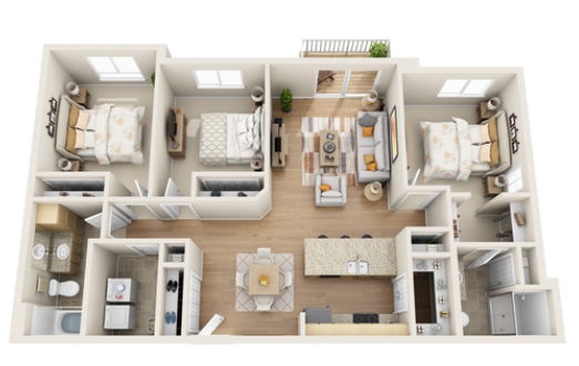 Floorplan - Sonata Apartments