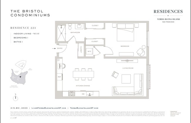 Floorplan - The Residences at Yerba Buena Island
