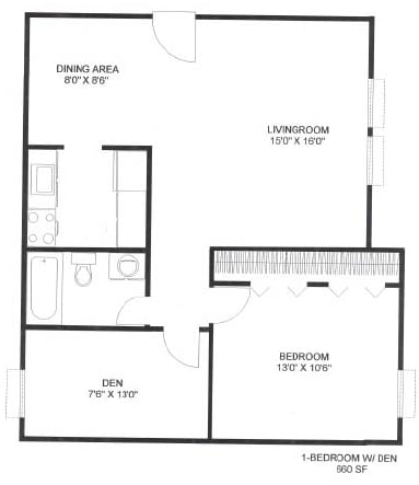 1BR/1BA - Rivermist